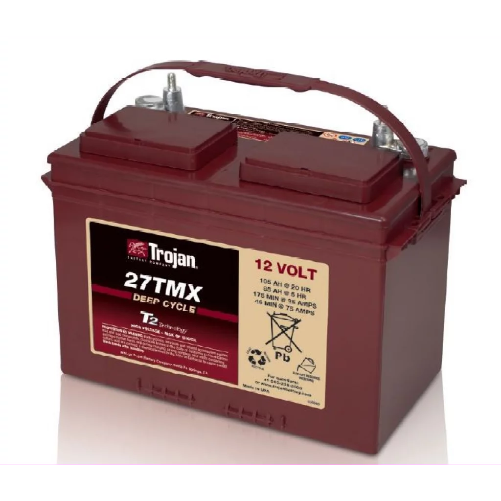 TROJAN Deep Cycle Traktionsbatteri 105AH (326x168x247mm) +vänster