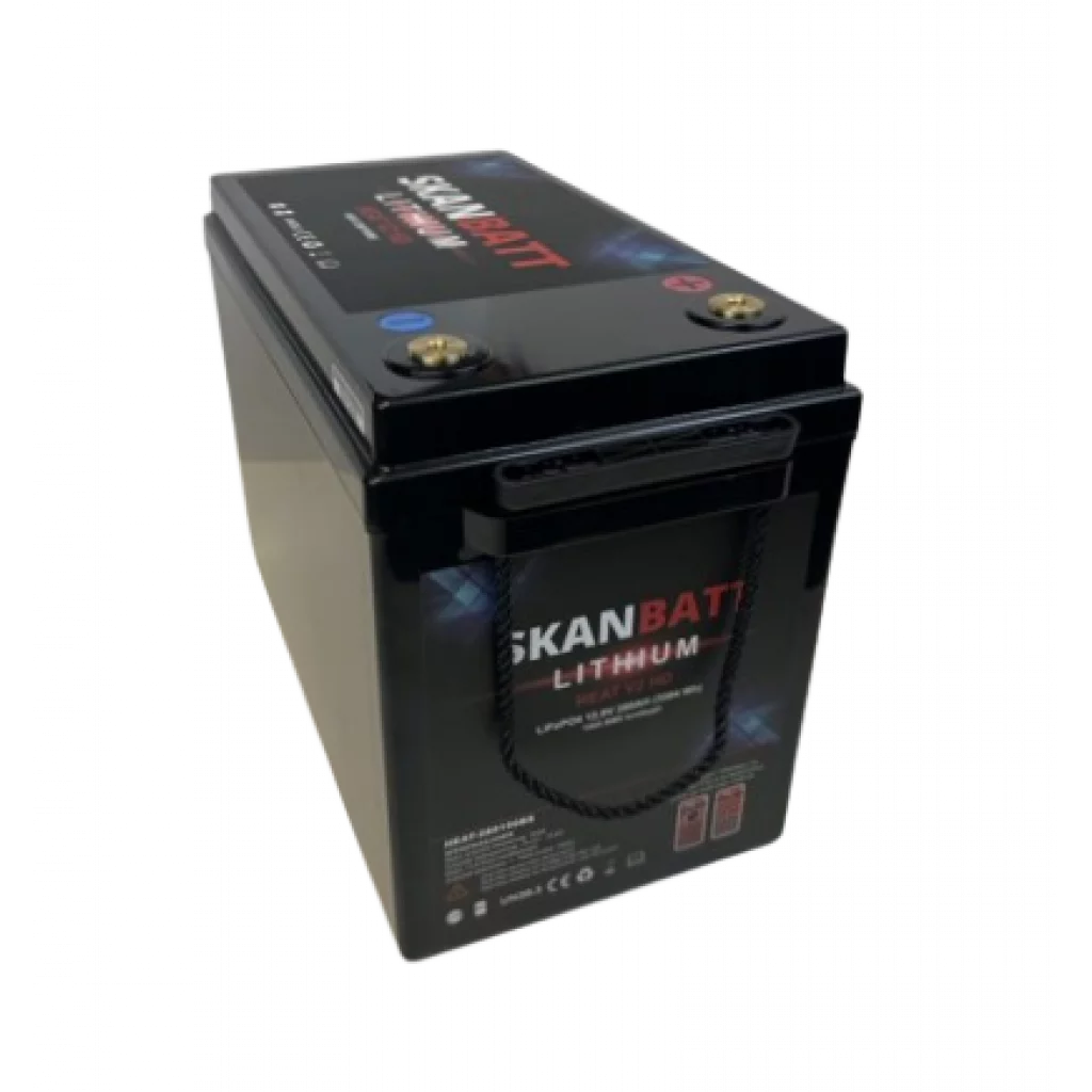 SKANBATT V2 Lithium HEAT Batteri 12V 280AH 150A BMS - Bluetooth