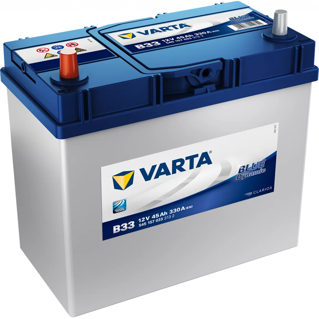 VARTA B33 Blue Dynamic Batteri 12V 45AH 330CCA (238x129x200/227mm) +vänster