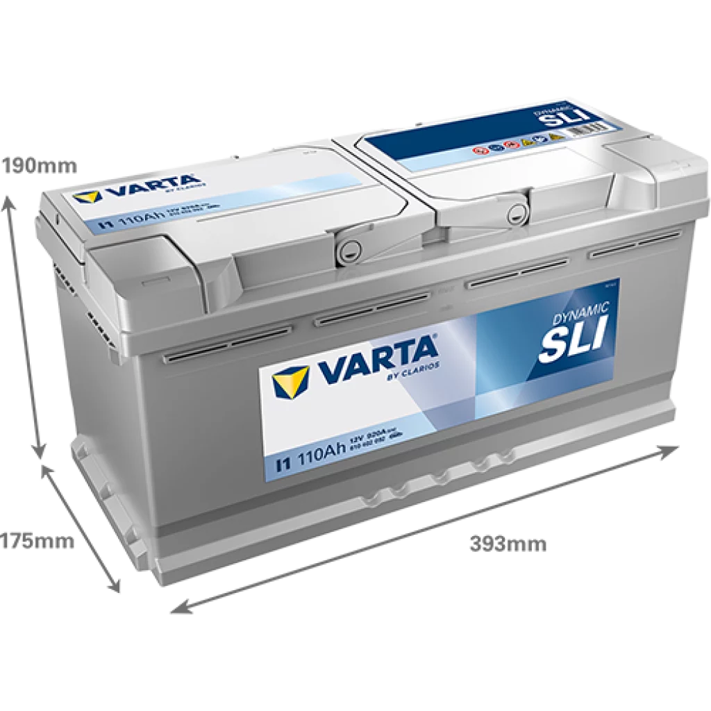 VARTA I1 DYNAMIC SLI Batteri 12V 110AH 920CCA (393x175x190/190mm) +höger