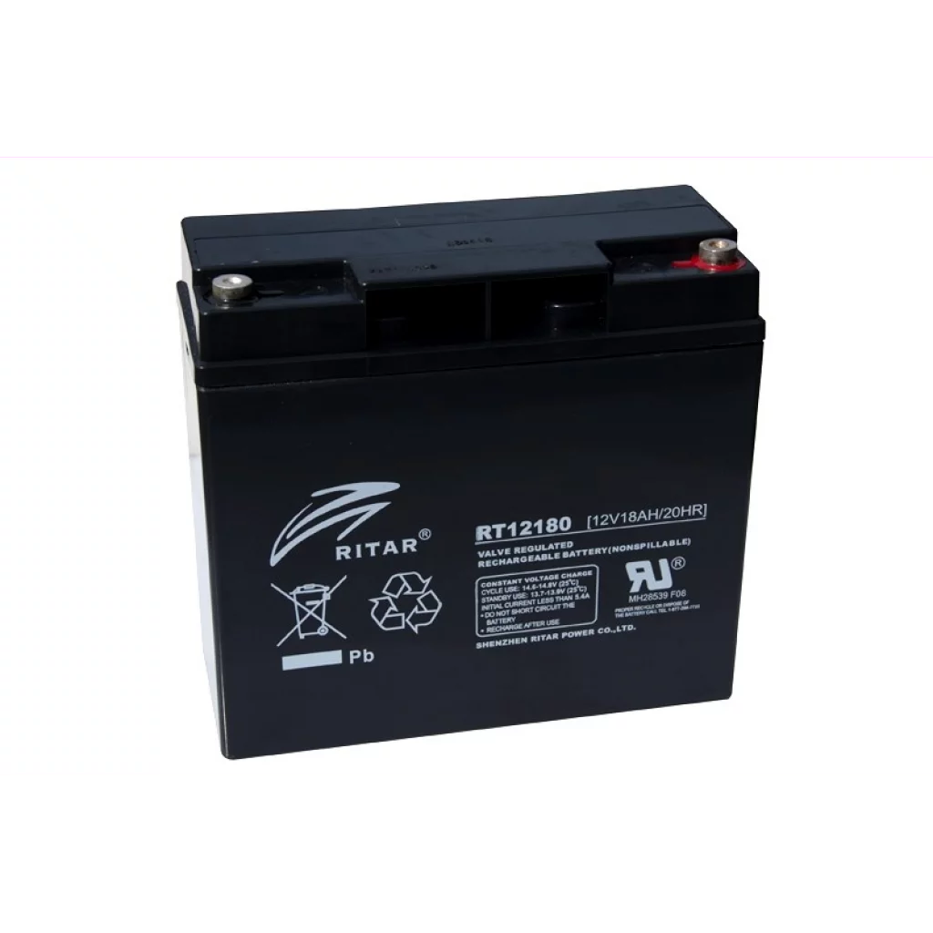 RITAR AGM Batteri 12V 18AH (181x77x167mm) M5
