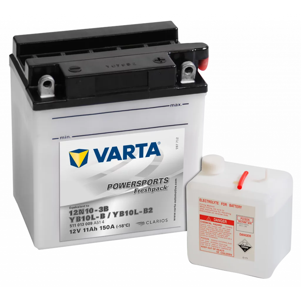 VARTA MC Batteri 12V 11AH 150CCA (136x91x146mm) +höger YB10L-B2