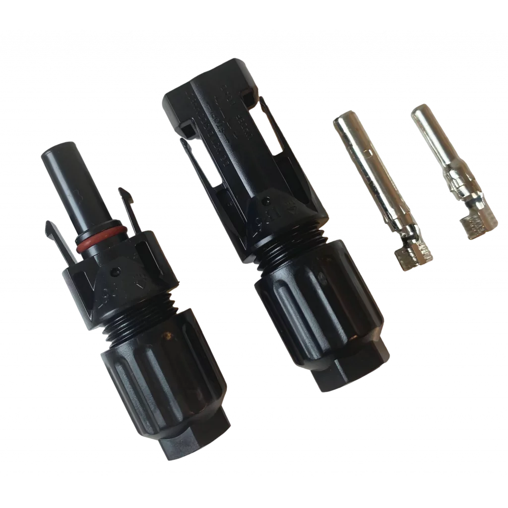 Kontakt till solcellspanel (par) MC4 för 6mm2 kabel