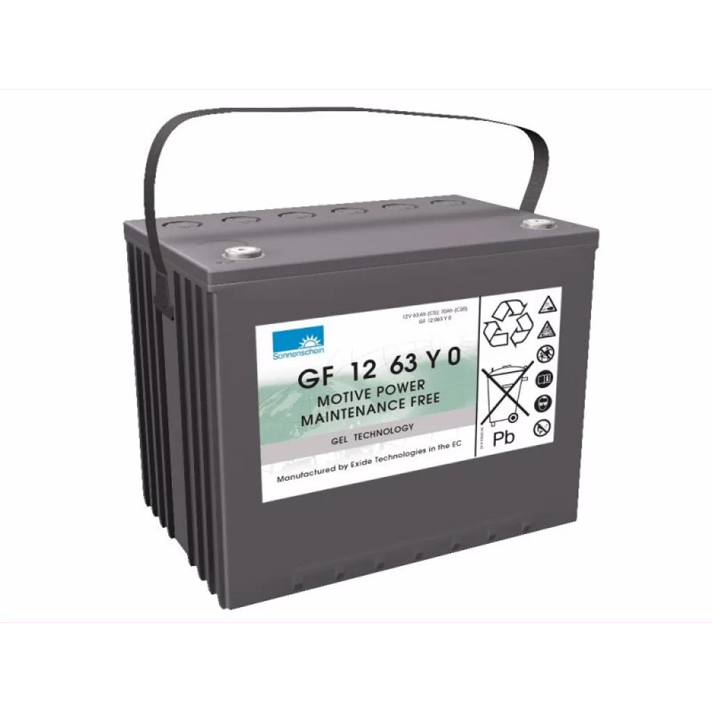 SONNENSCHEIN GEL Batteri 12V 63AH (261x171x210mm) +vänster